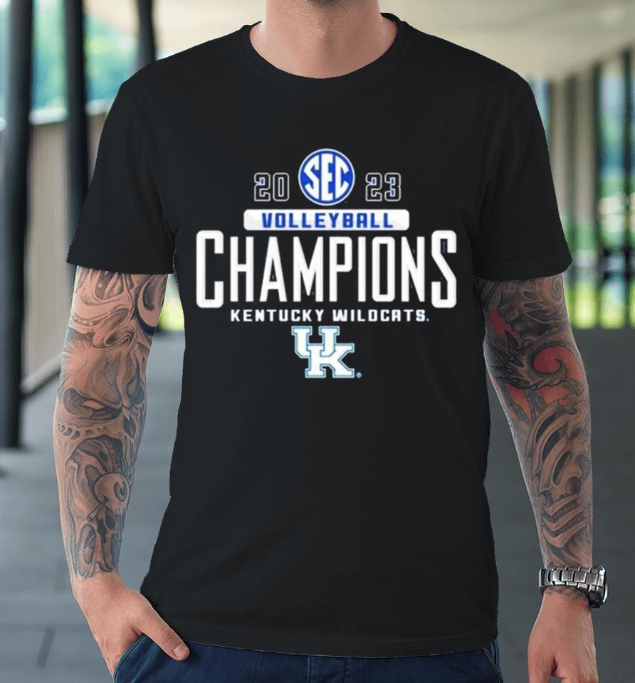 2023 Sec Women’s Volleyball Kentucky Wildcats Season Champions Locker Room Premium T-Shirt