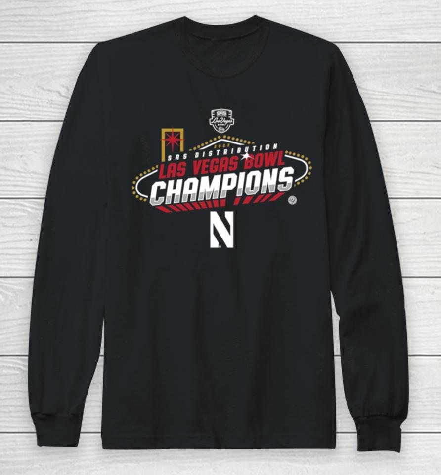 2023 Srs Distribution Las Vegas Bowl Northwestern Wildcats Champions Long Sleeve T-Shirt