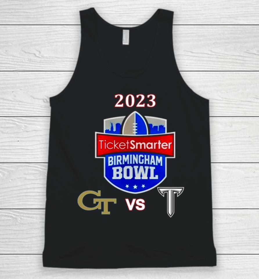 2023 Ticketsmarter Birmingham Bowl Georgia Tech Vs Troy Protective Stadium Birmingham Al Unisex Tank Top