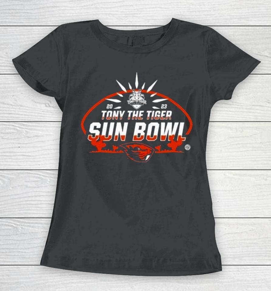 2023 Tony The Tiger Sun Bowl Oregon State Beavers Logo Women T-Shirt