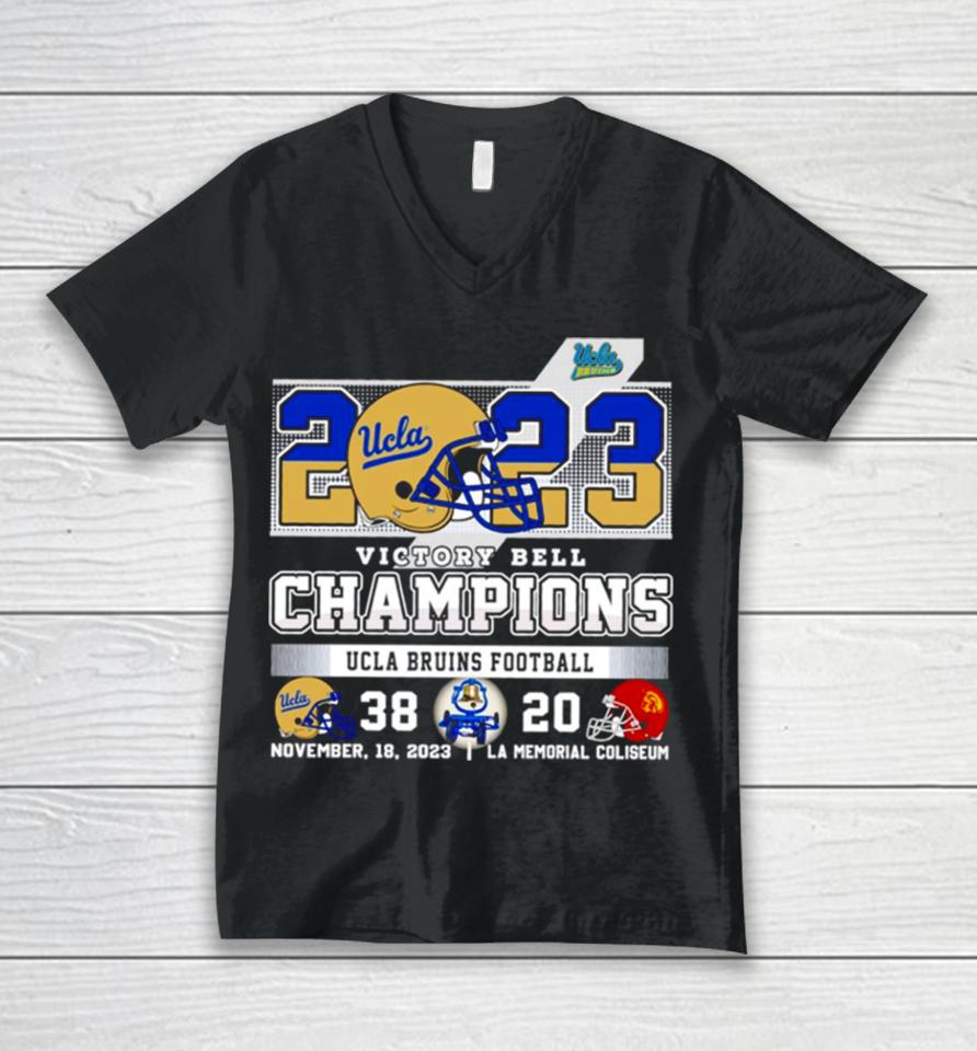 2023 Victory Bell Champions Ucla Bruins Football Unisex V-Neck T-Shirt