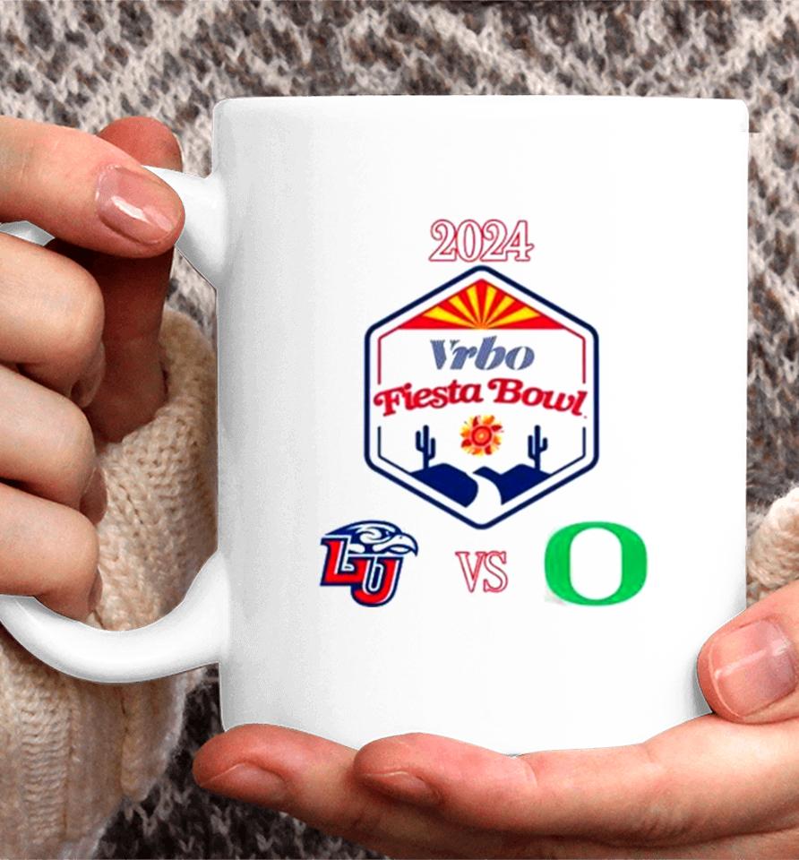 2023 Vrbo Fiesta Bowl Liberty Flames Vs Oregon Ducks Matchup Coffee Mug