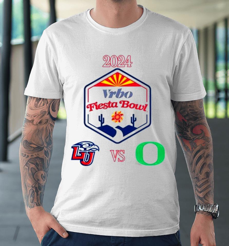 2023 Vrbo Fiesta Bowl Liberty Flames Vs Oregon Ducks Matchup Premium T-Shirt