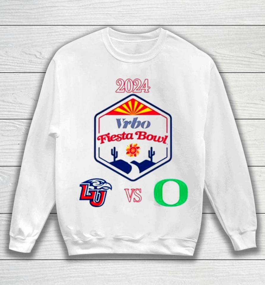 2023 Vrbo Fiesta Bowl Liberty Flames Vs Oregon Ducks Matchup Sweatshirt