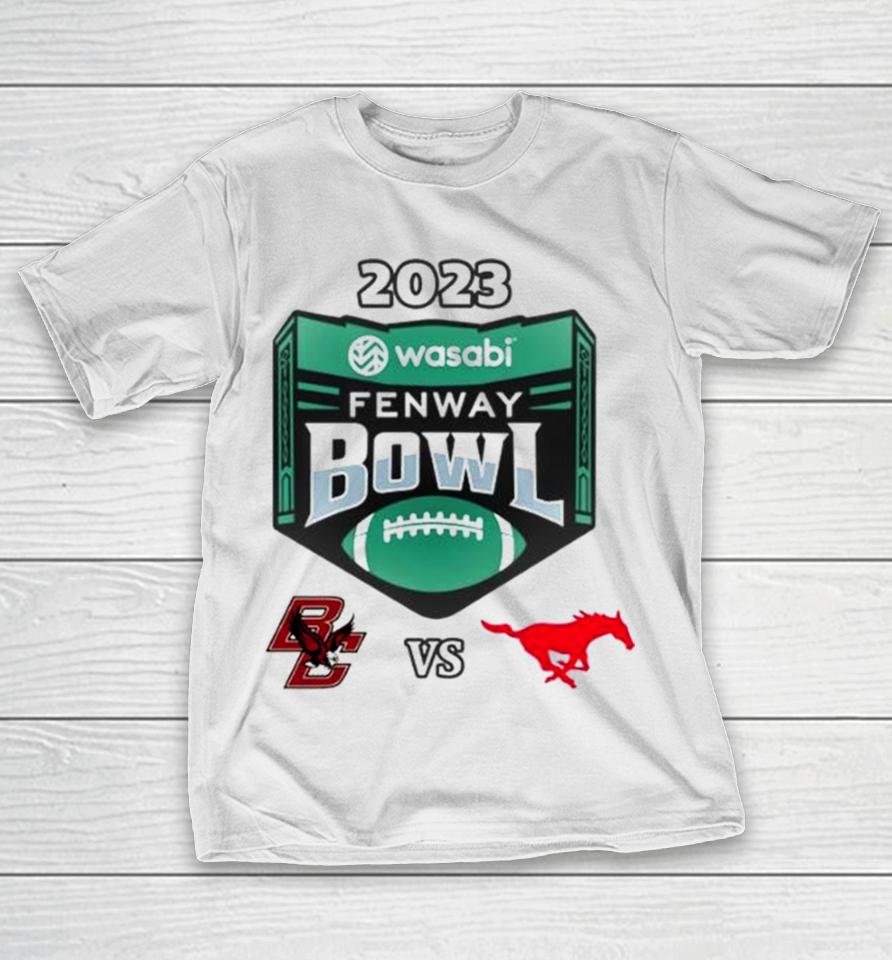 2023 Wasabi Fenway Bowl Boston College Vs Smu Mustangs Matchup T-Shirt