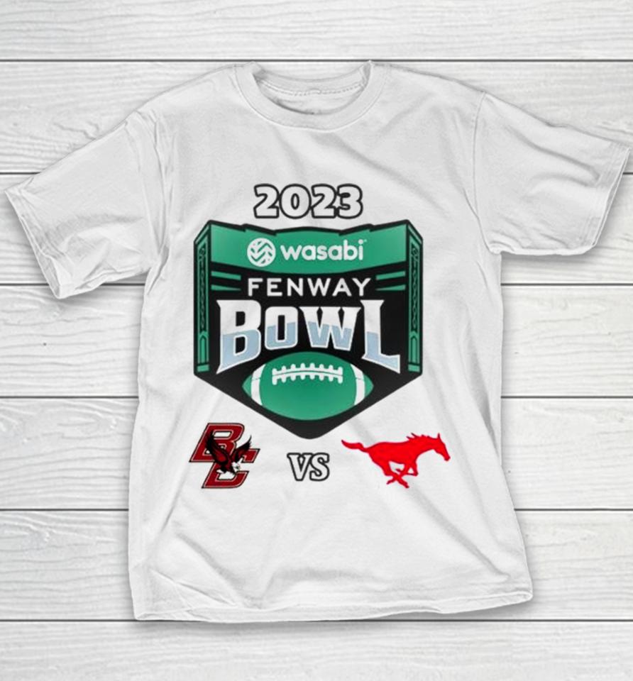 2023 Wasabi Fenway Bowl Boston College Vs Smu Mustangs Matchup Youth T-Shirt