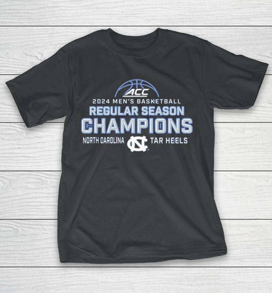 2024 Acc Men’s Basketball Regular Season Champions North Carolina Tar Heels T-Shirt