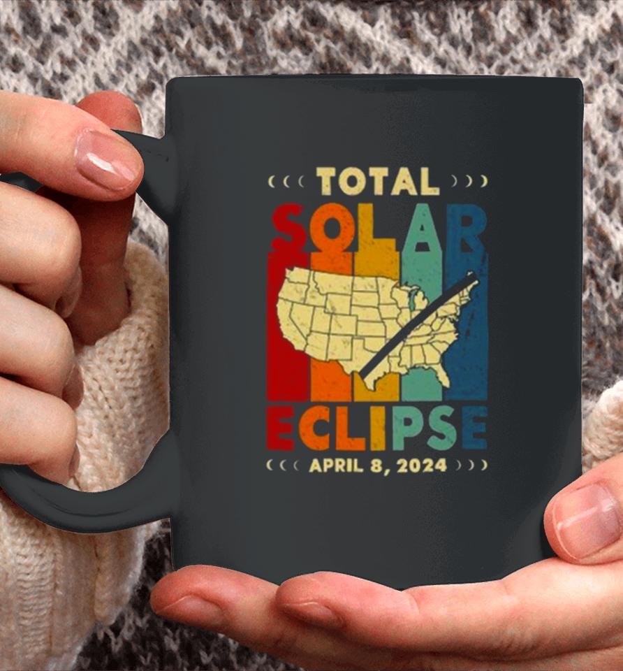 2024 America Path Of Totality April 8Th 2024 Total Solar Eclipse Matching Family Coffee Mug
