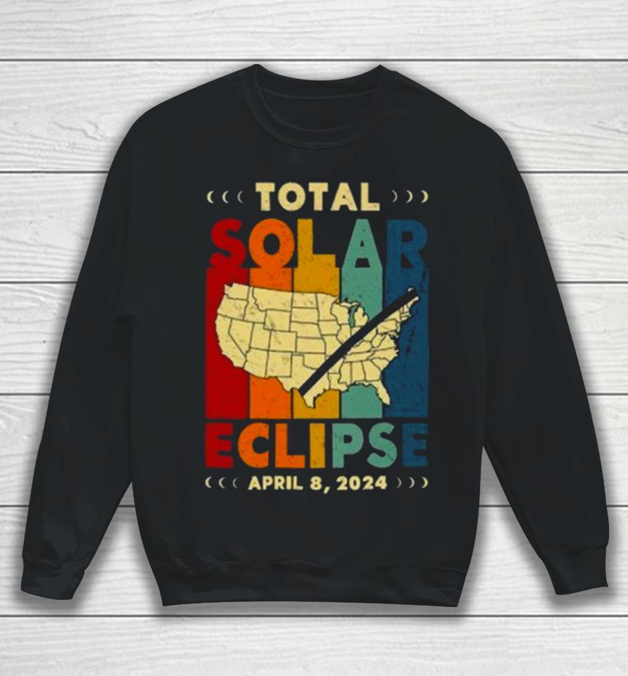 2024 America Path Of Totality April 8Th 2024 Total Solar Eclipse Matching Family Sweatshirt