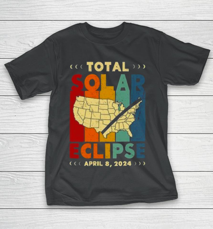 2024 America Path Of Totality April 8Th 2024 Total Solar Eclipse Matching Family T-Shirt
