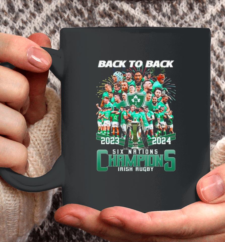 2024 Back To Back Six Nations Champions Irish Rugby Coffee Mug