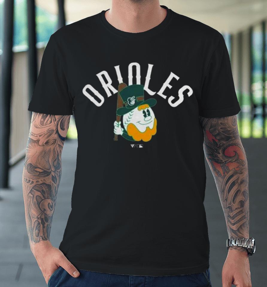 2024 Baltimore Orioles Levelwear Green St. Patrick’s Day Premium T-Shirt