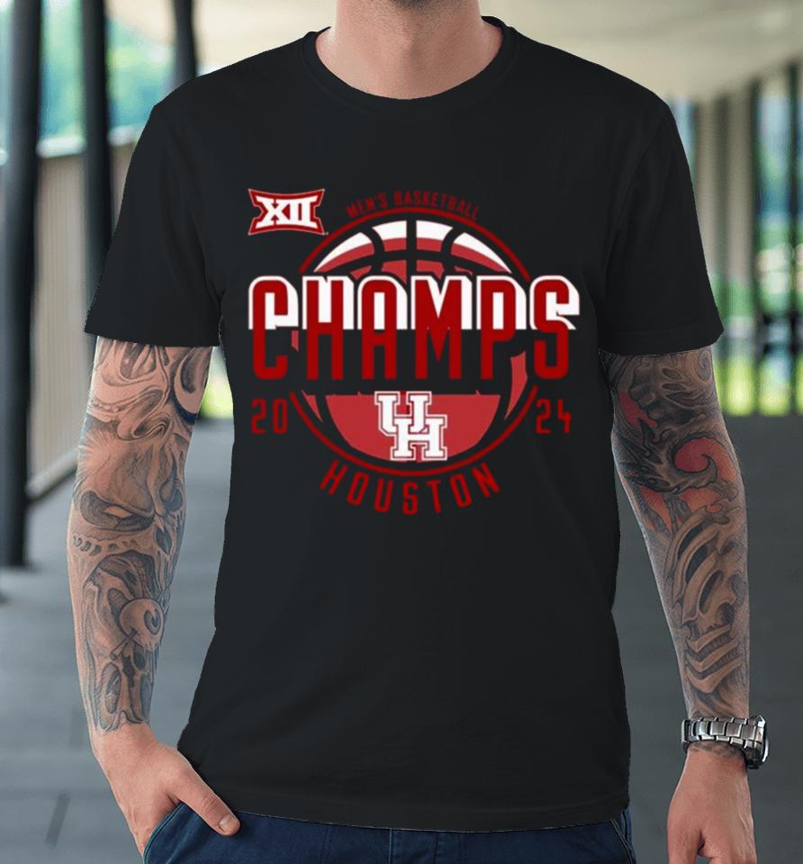 2024 Big 12 Men’s Basketball Regular Season Champions Houston Cougars Premium T-Shirt