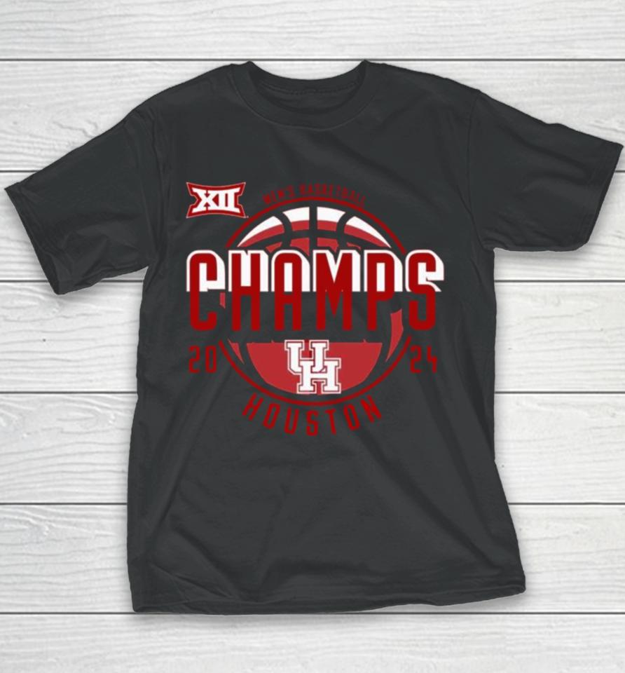 2024 Big 12 Men’s Basketball Regular Season Champions Houston Cougars Youth T-Shirt