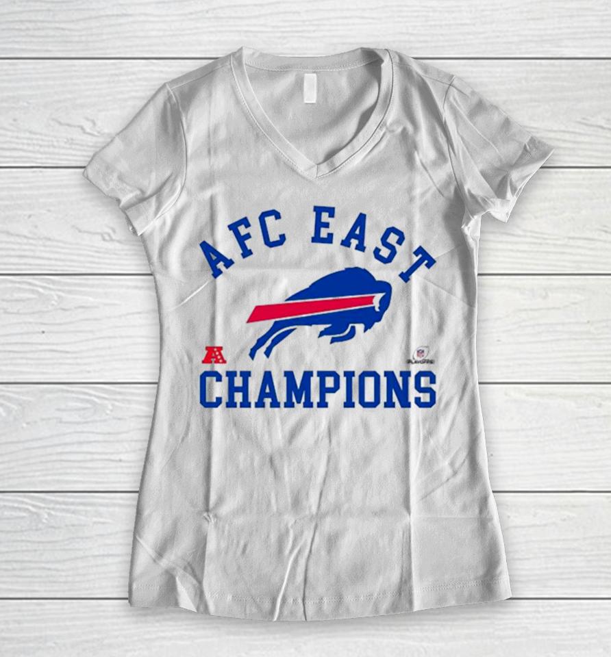 2024 Buffalo Bills Afc East Division Champions Mafia Bills Women V-Neck T-Shirt