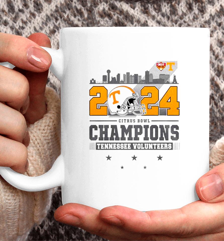 2024 Cheez It Citrus Bowl Champions Tennessee Volunteers Helmet Coffee Mug