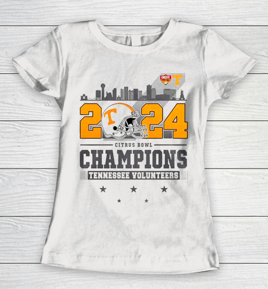 2024 Cheez It Citrus Bowl Champions Tennessee Volunteers Helmet Women T-Shirt