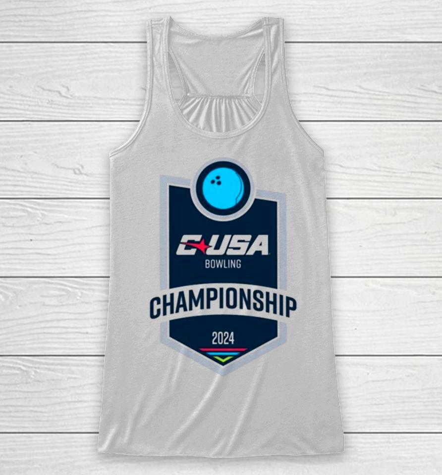 2024 Conference Usa Bowling Championship Logo Racerback Tank