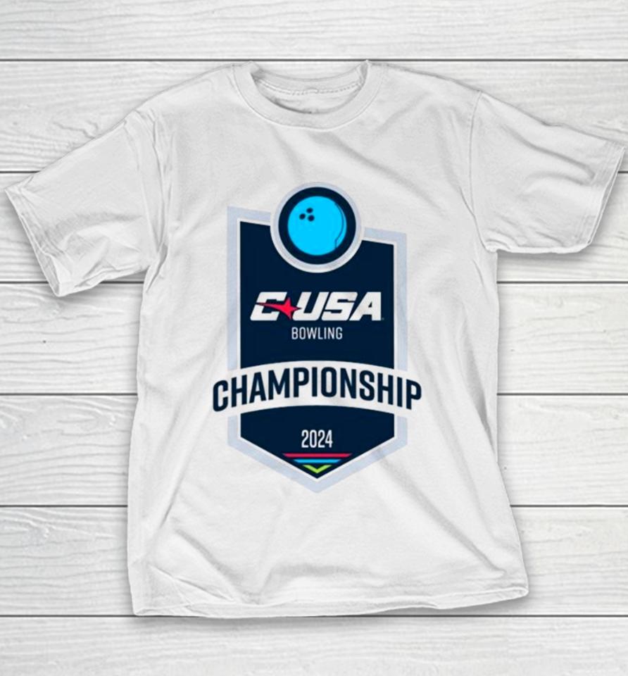 2024 Conference Usa Bowling Championship Logo Youth T-Shirt