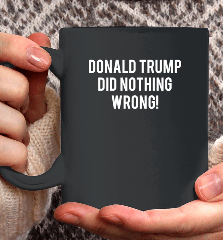2024 Donald Trump Did Nothing Wrong Coffee Mug