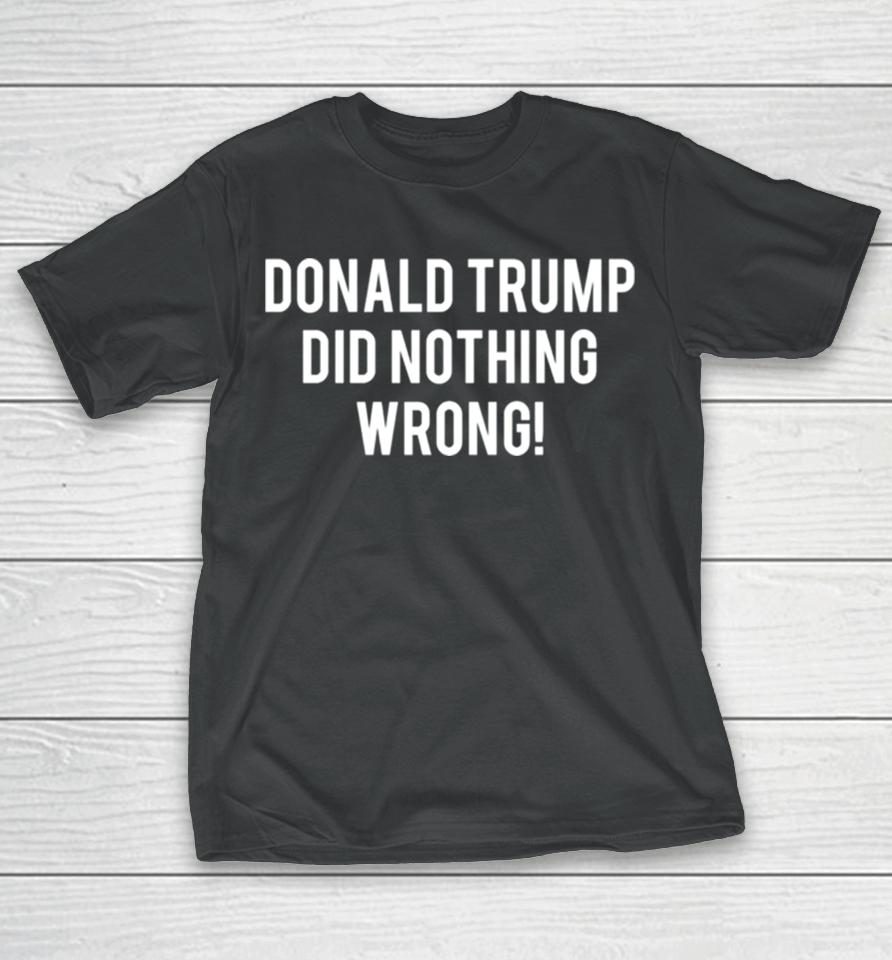 2024 Donald Trump Did Nothing Wrong T-Shirt
