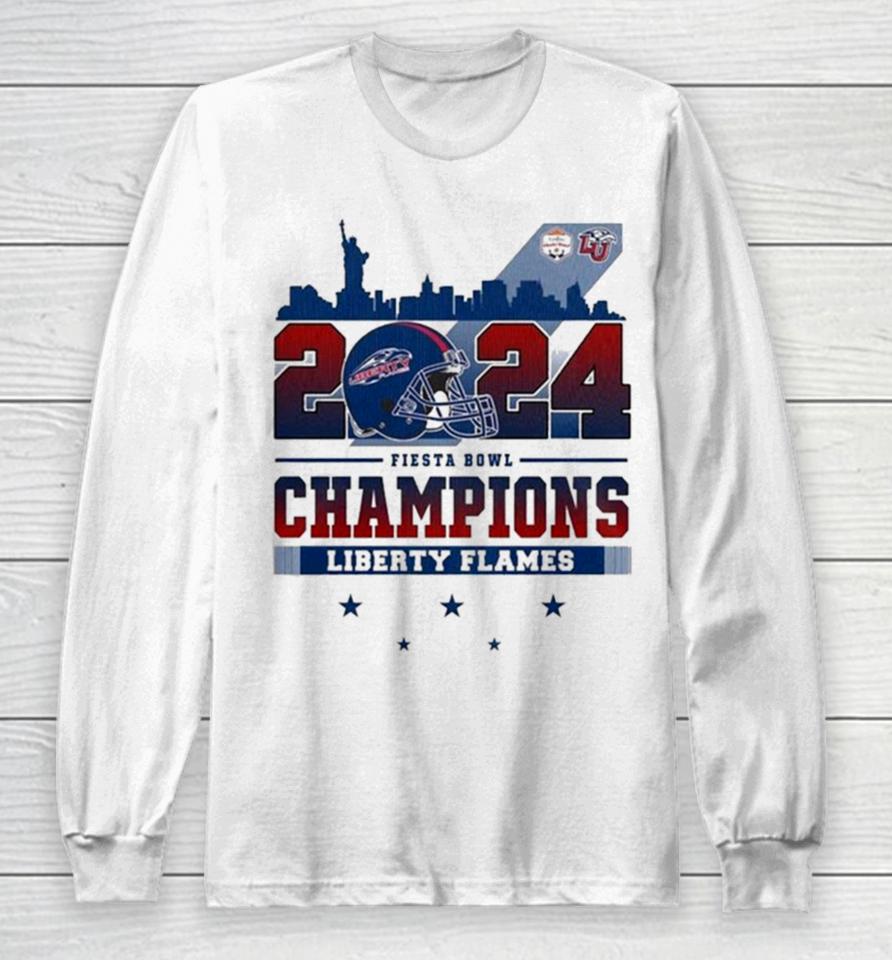 2024 Fiesta Bowl Champions Liberty Flames Football Long Sleeve T-Shirt