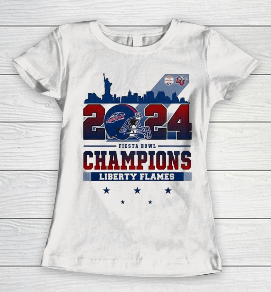 2024 Fiesta Bowl Champions Liberty Flames Football Women T-Shirt