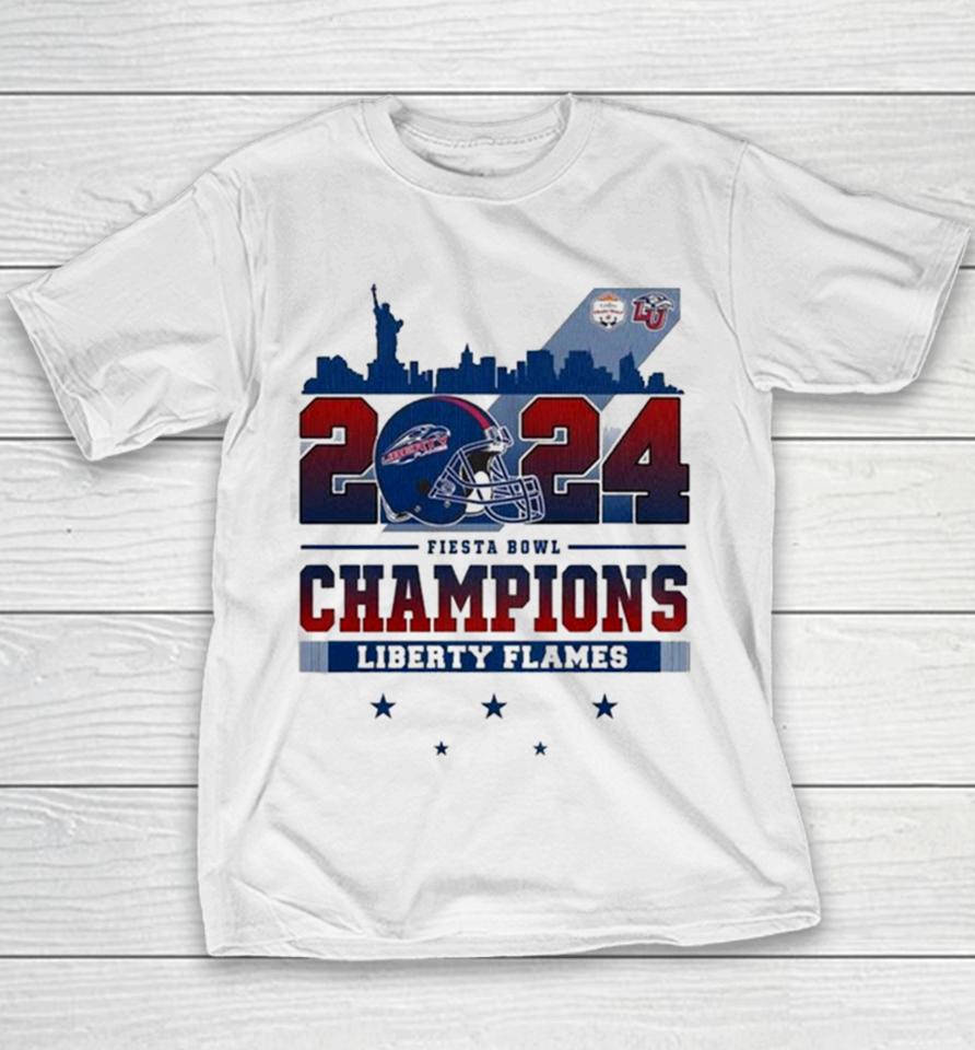 2024 Fiesta Bowl Champions Liberty Flames Football Youth T-Shirt