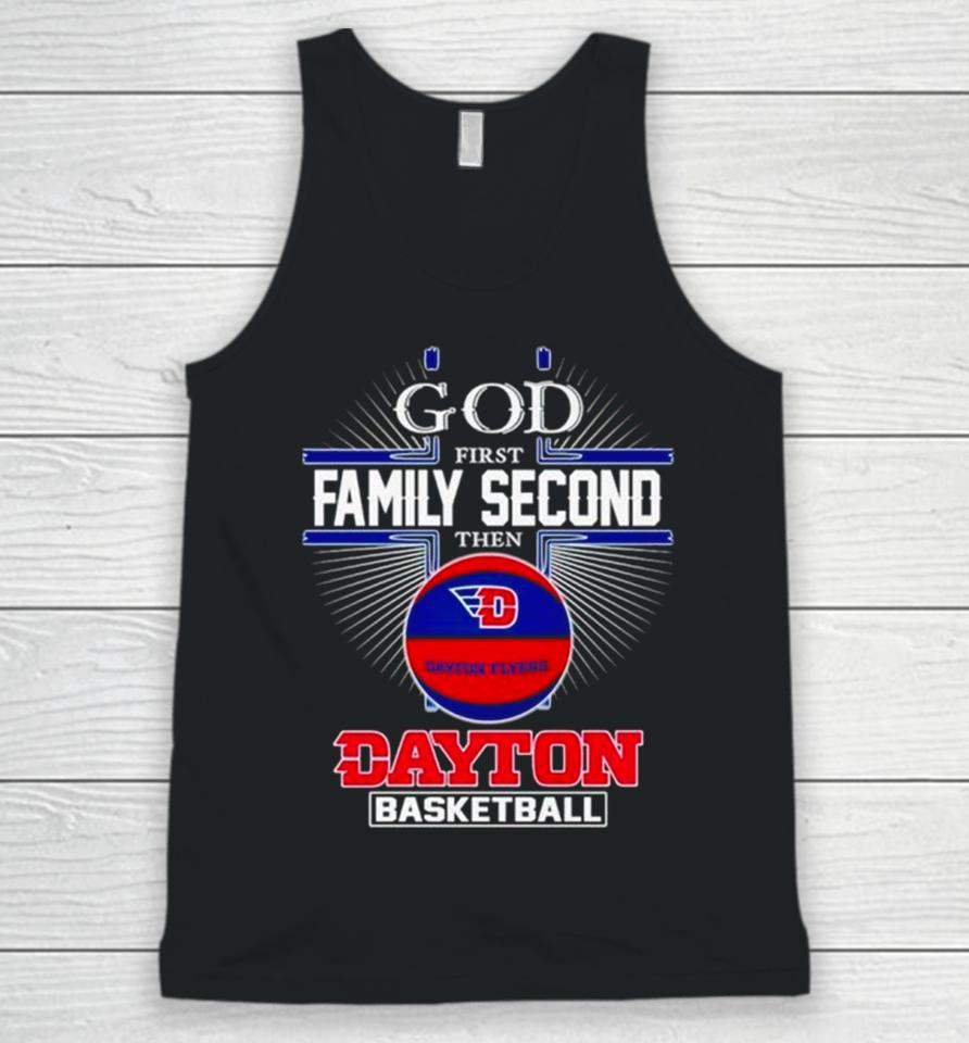 2024 God First Family Second Then Dayton Basketball Unisex Tank Top