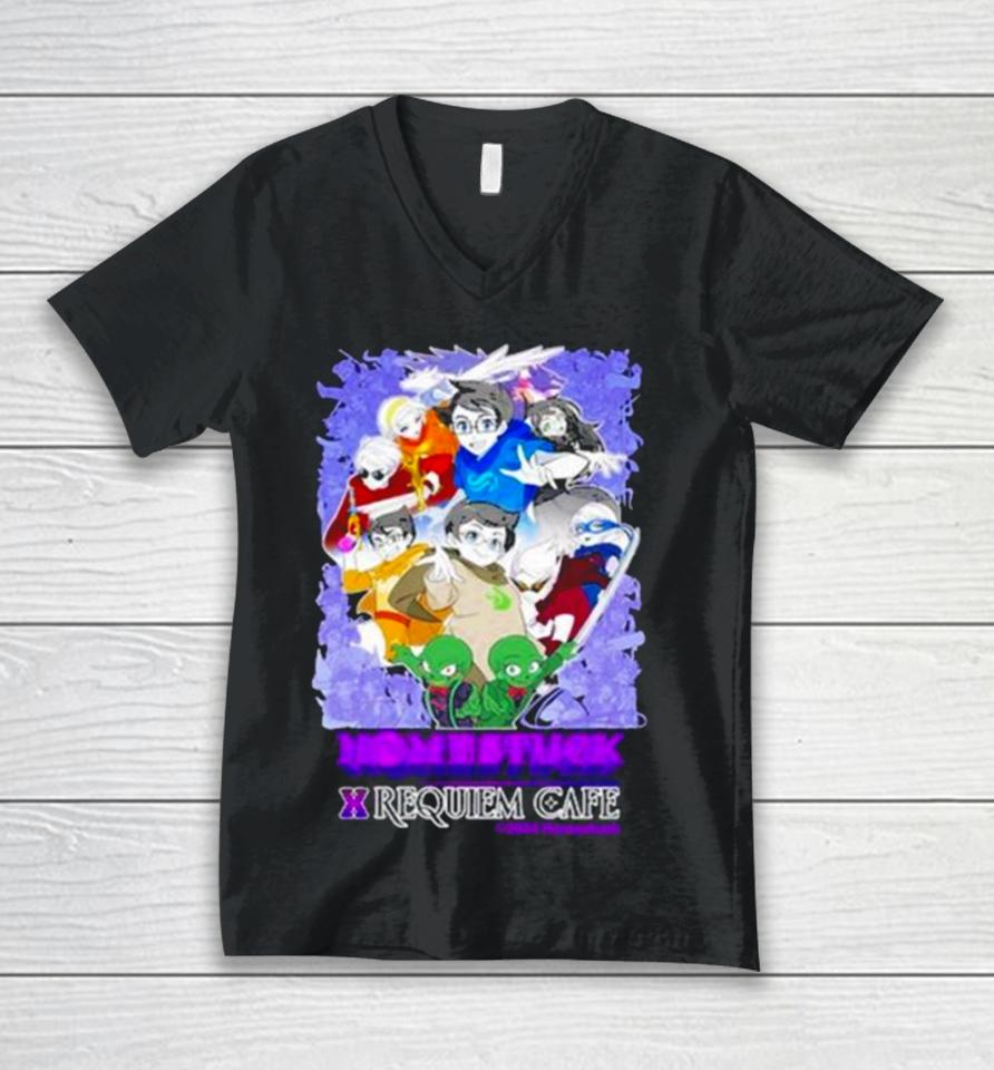 2024 Homestuck Requiem Cafe Unisex V-Neck T-Shirt