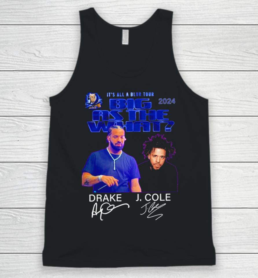 2024 It’s All A Blur Tour Big As The What J. Cole Drake Unisex Tank Top