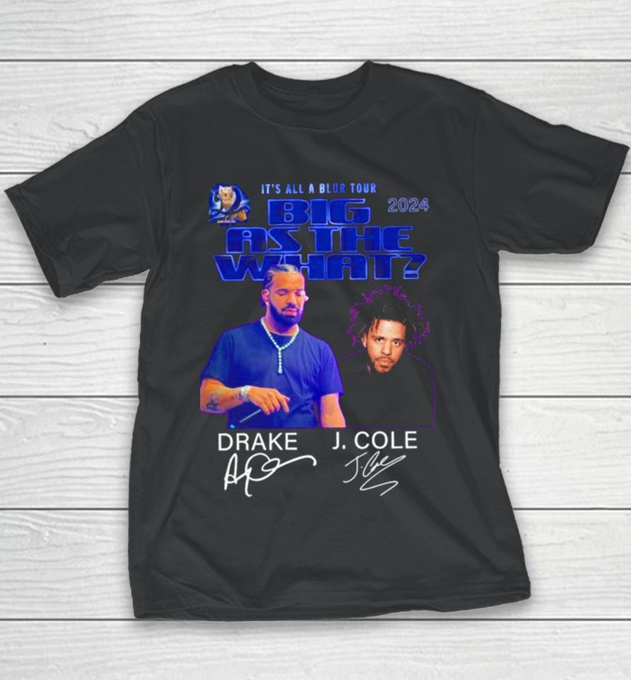 2024 It’s All A Blur Tour Big As The What J. Cole Drake Youth T-Shirt