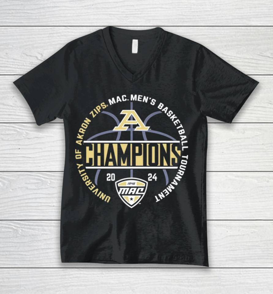 2024 Mac Men’s Basketball Conference Tournament Champions Unisex V-Neck T-Shirt