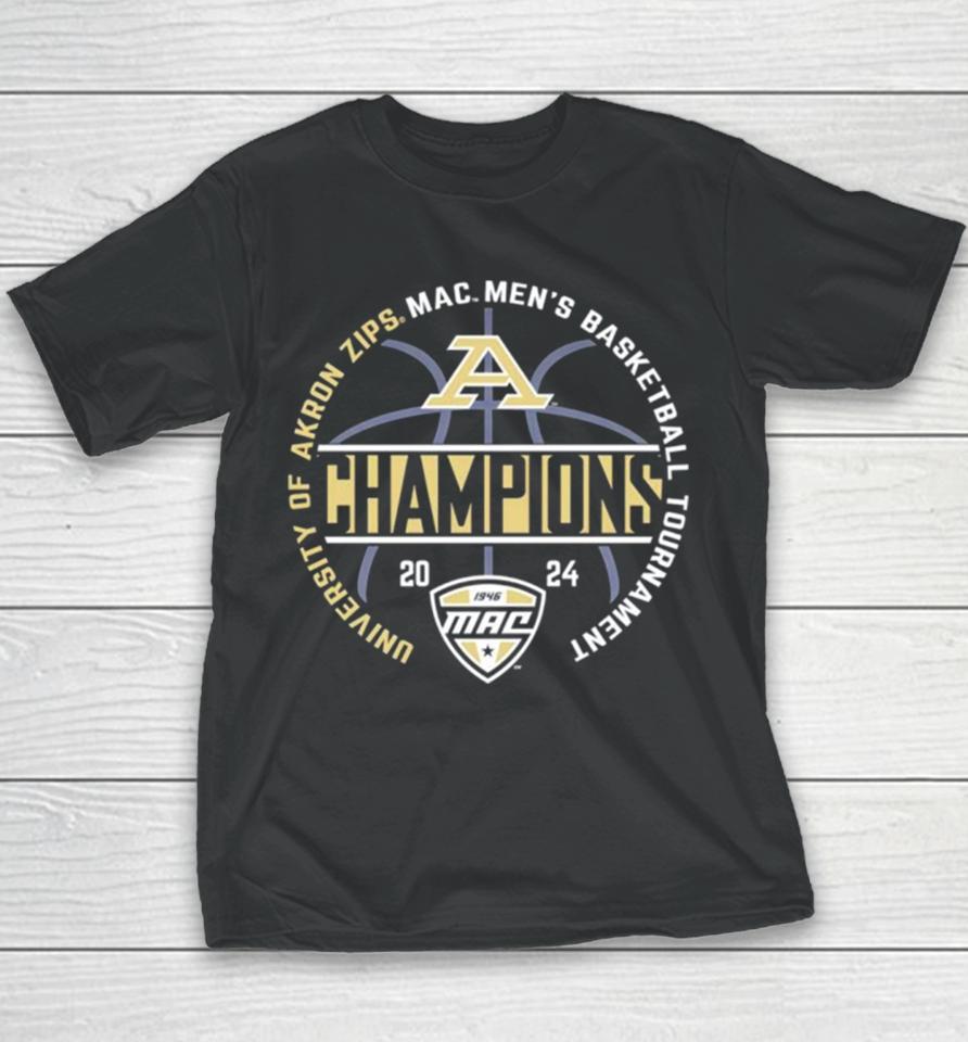 2024 Mac Men’s Basketball Conference Tournament Champions Youth T-Shirt