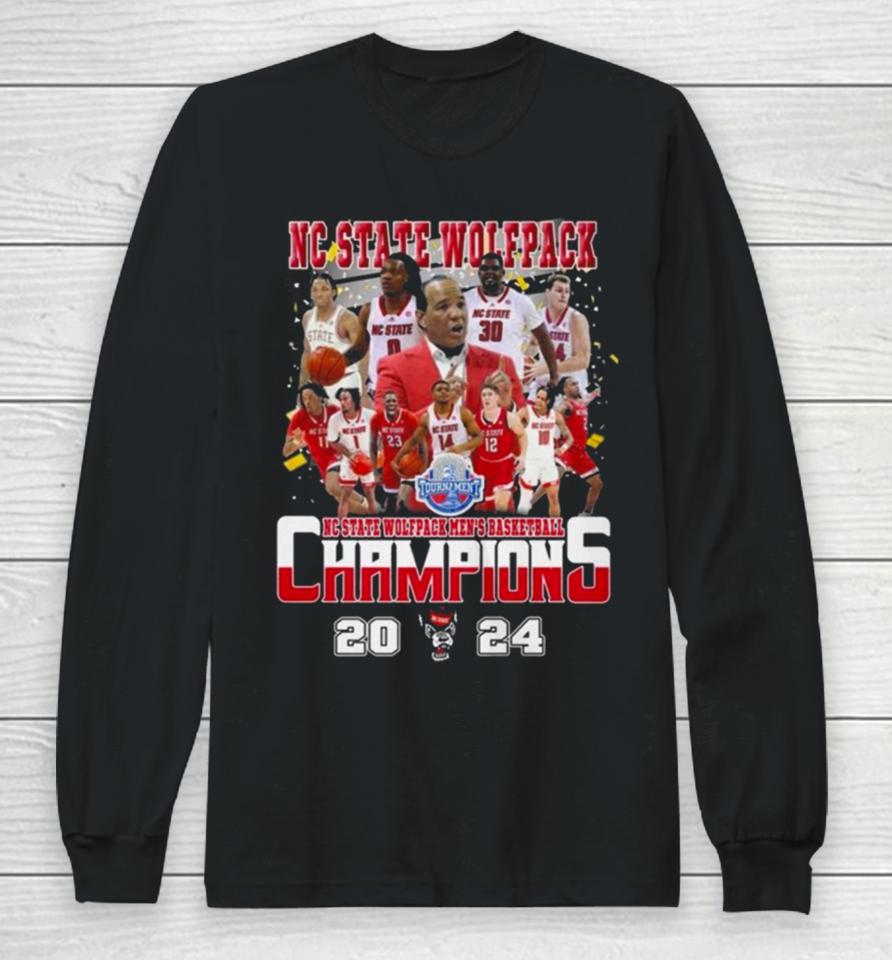 2024 Men’s Basketball Tournament Champions Nc State Wolfpack Long Sleeve T-Shirt