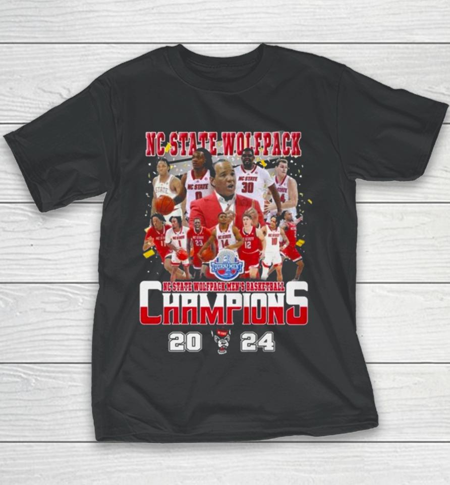 2024 Men’s Basketball Tournament Champions Nc State Wolfpack Youth T-Shirt
