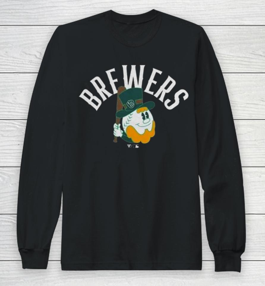 2024 Milwaukee Brewers Levelwear Green St. Patrick’s Day Long Sleeve T-Shirt