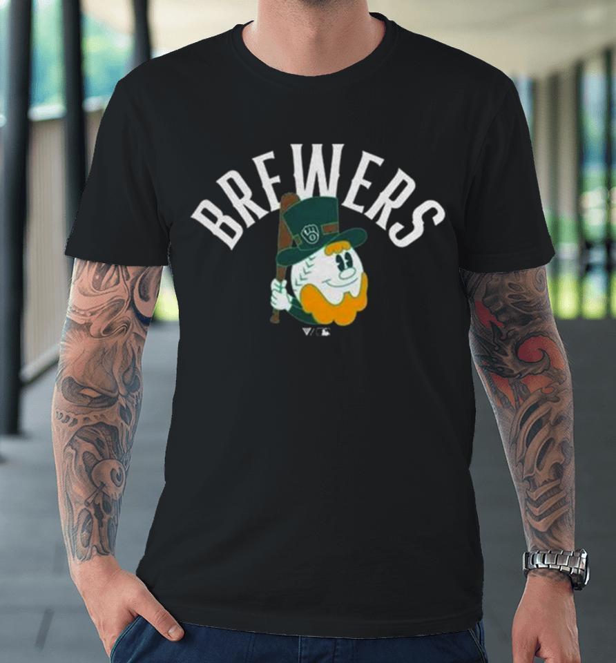 2024 Milwaukee Brewers Levelwear Green St. Patrick’s Day Premium T-Shirt