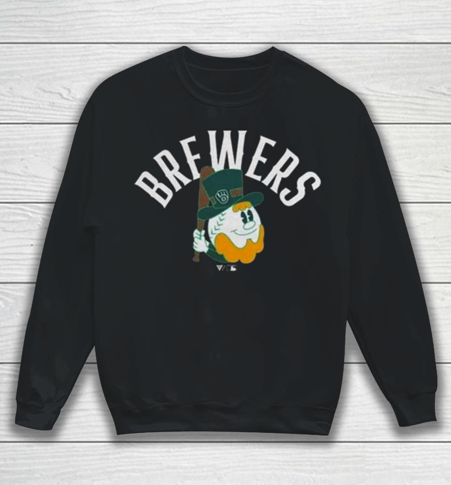 2024 Milwaukee Brewers Levelwear Green St. Patrick’s Day Sweatshirt