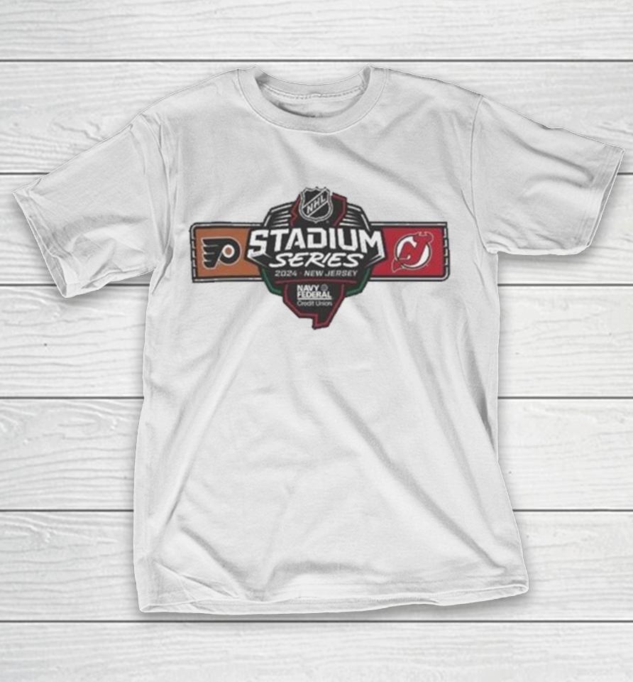 2024 Navy Federal Credit Union Nhl Stadium Series Philadelphia Flyers Vs New Jersey Devils T-Shirt