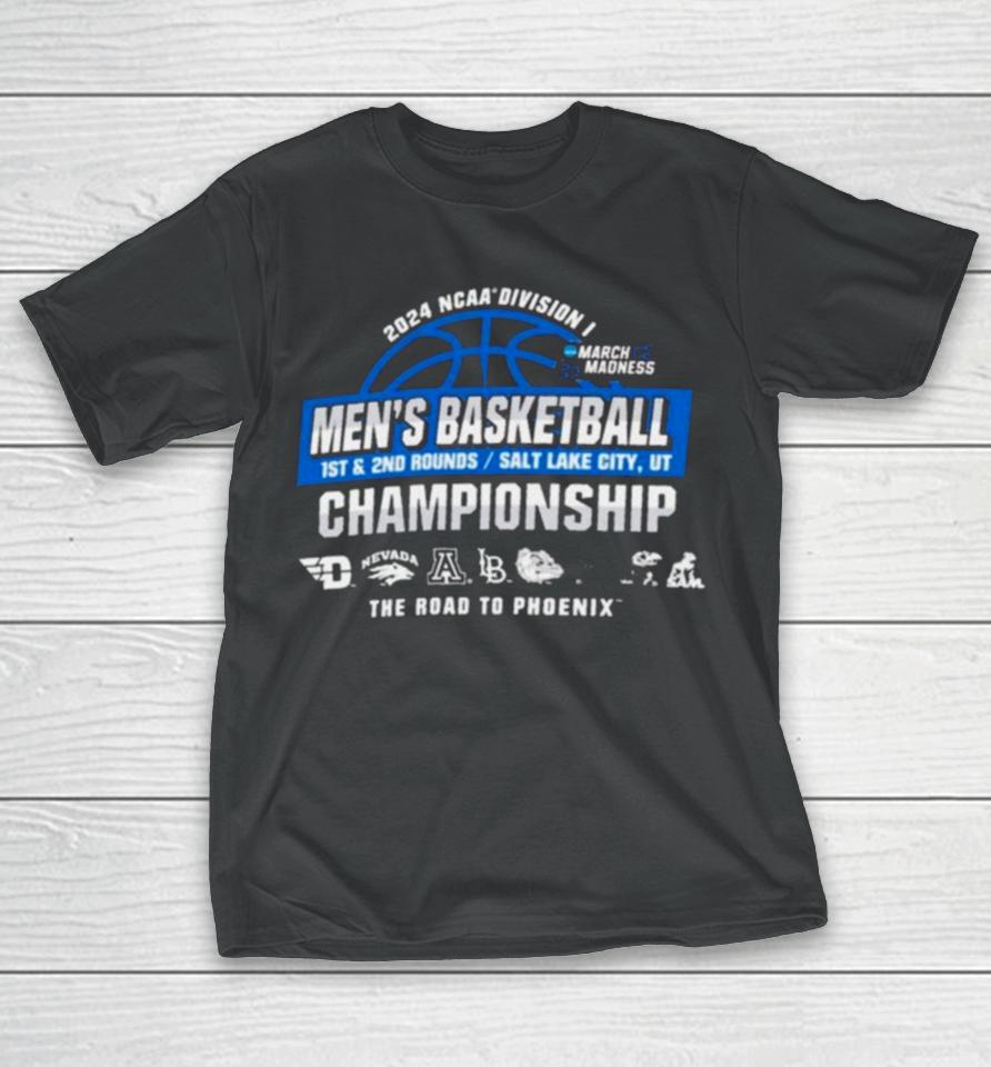2024 Ncaa Division I Men’s Basketball 1St, 2Nd Rounds – Salt Lake City T-Shirt