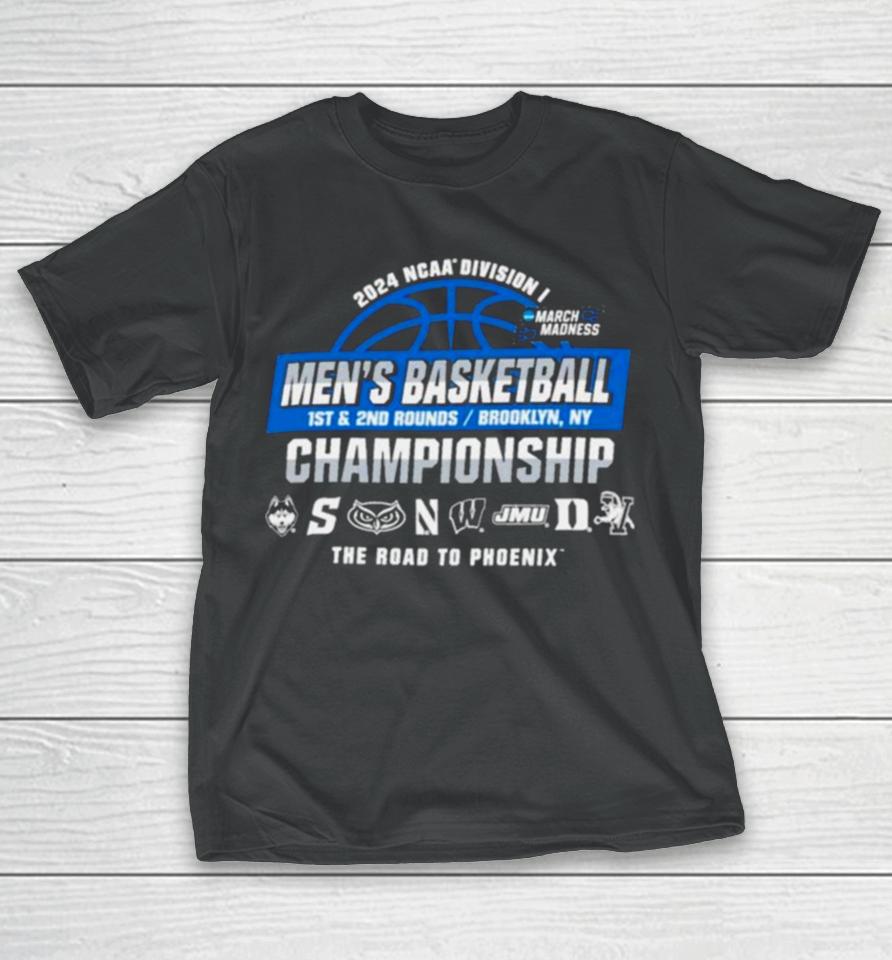 2024 Ncaa Division I Men’s Basketball Championship 1St, 2Nd Rounds – Brooklyn T-Shirt