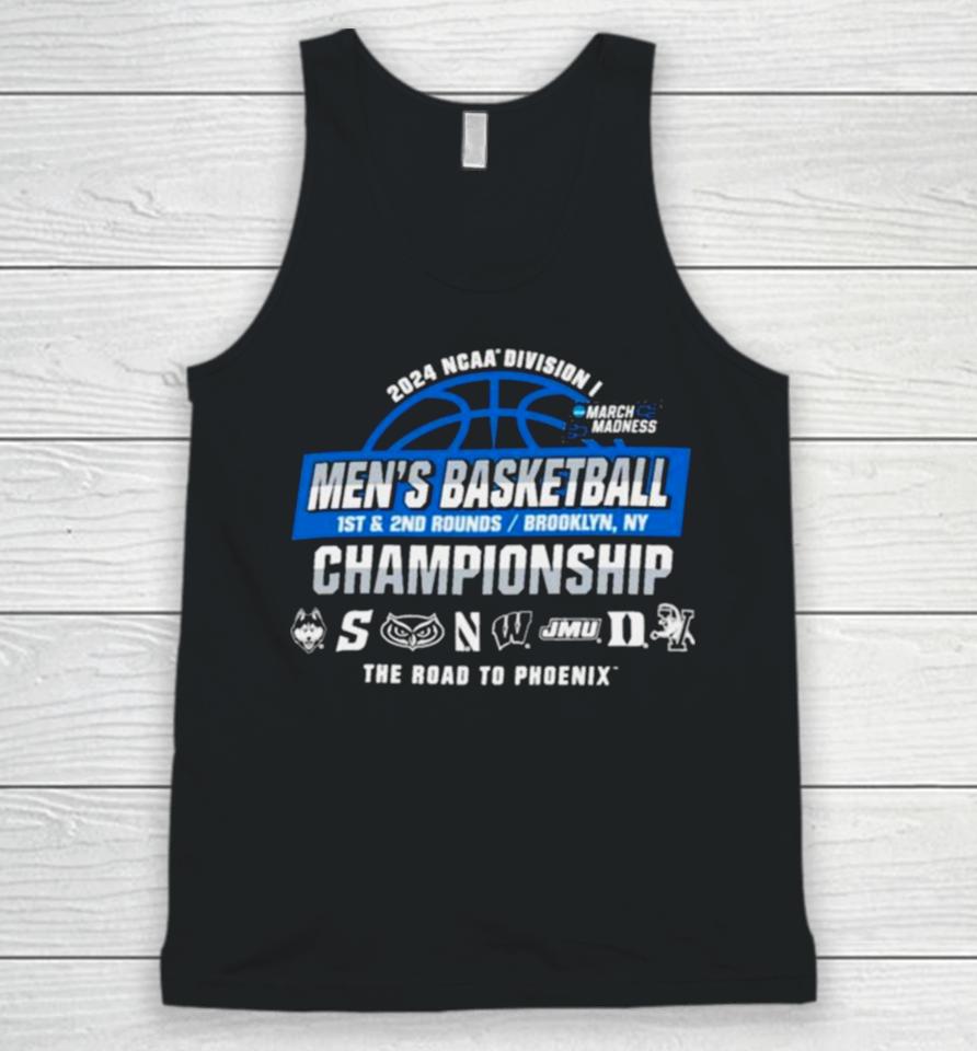 2024 Ncaa Division I Men’s Basketball Championship 1St, 2Nd Rounds – Brooklyn Unisex Tank Top