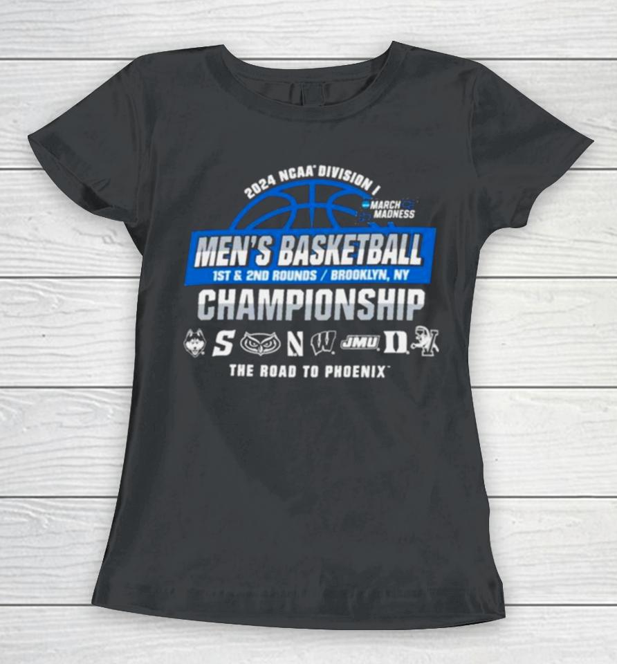 2024 Ncaa Division I Men’s Basketball Championship 1St, 2Nd Rounds – Brooklyn Women T-Shirt