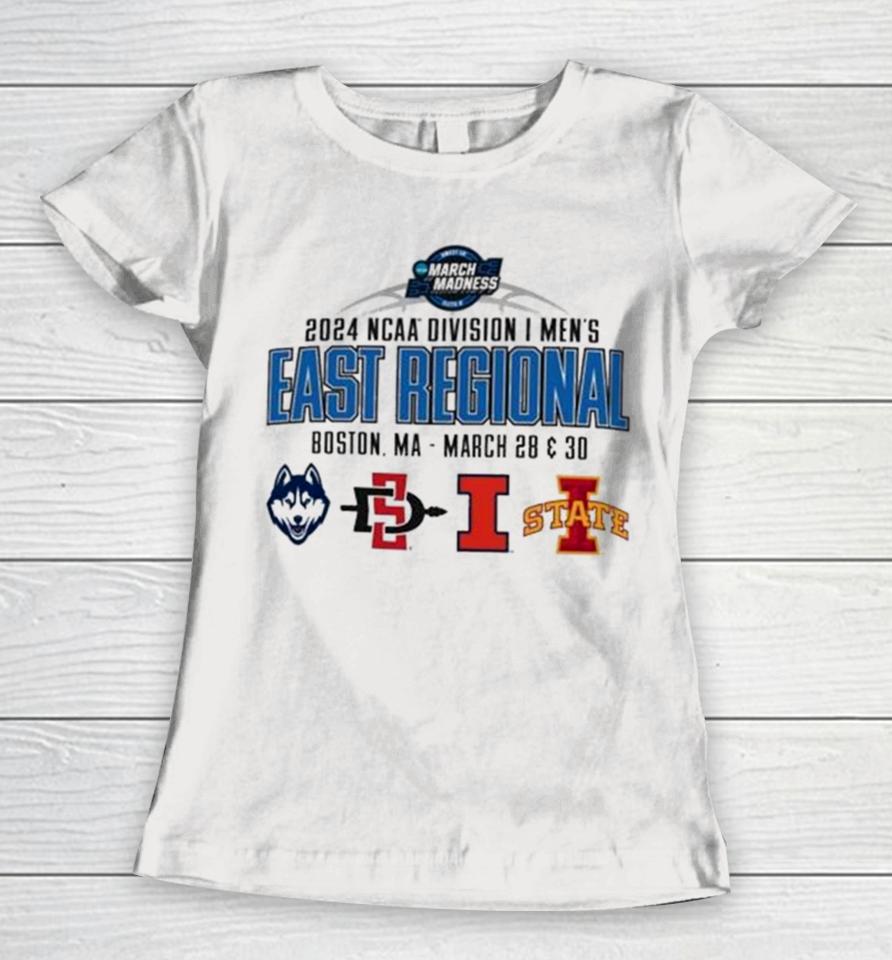 2024 Ncaa Division I Men’s East Regional Boston Ma March 28 &Amp; 30 Women T-Shirt