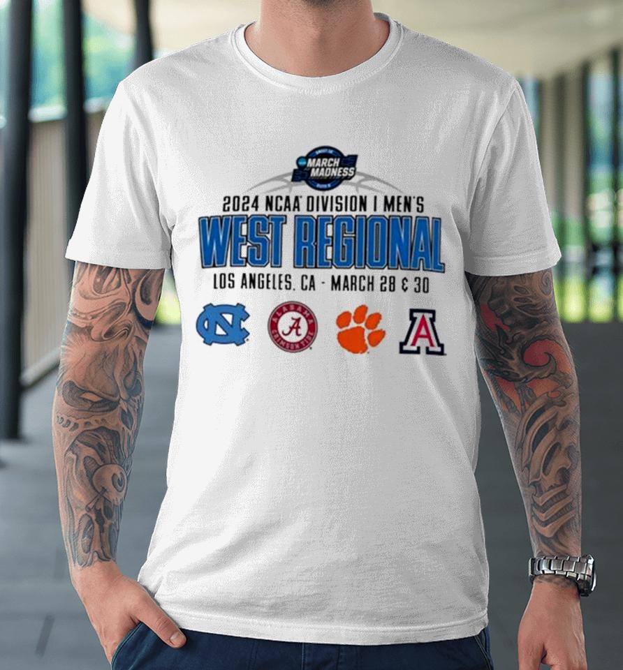 2024 Ncaa Division I Men’s West Regional Los Angeles Ca – March 28 &Amp; 30 Premium T-Shirt