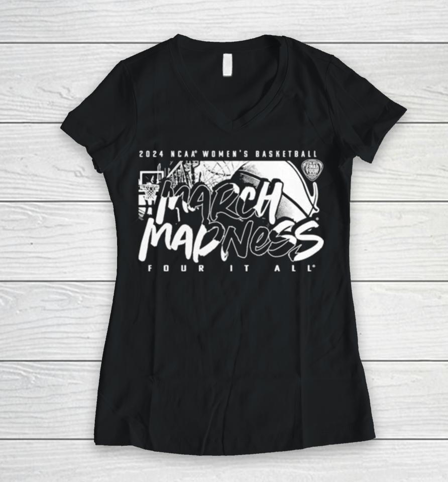 2024 Ncaa Women’s Basketball Tournament March Madness Athletic Determination Women V-Neck T-Shirt