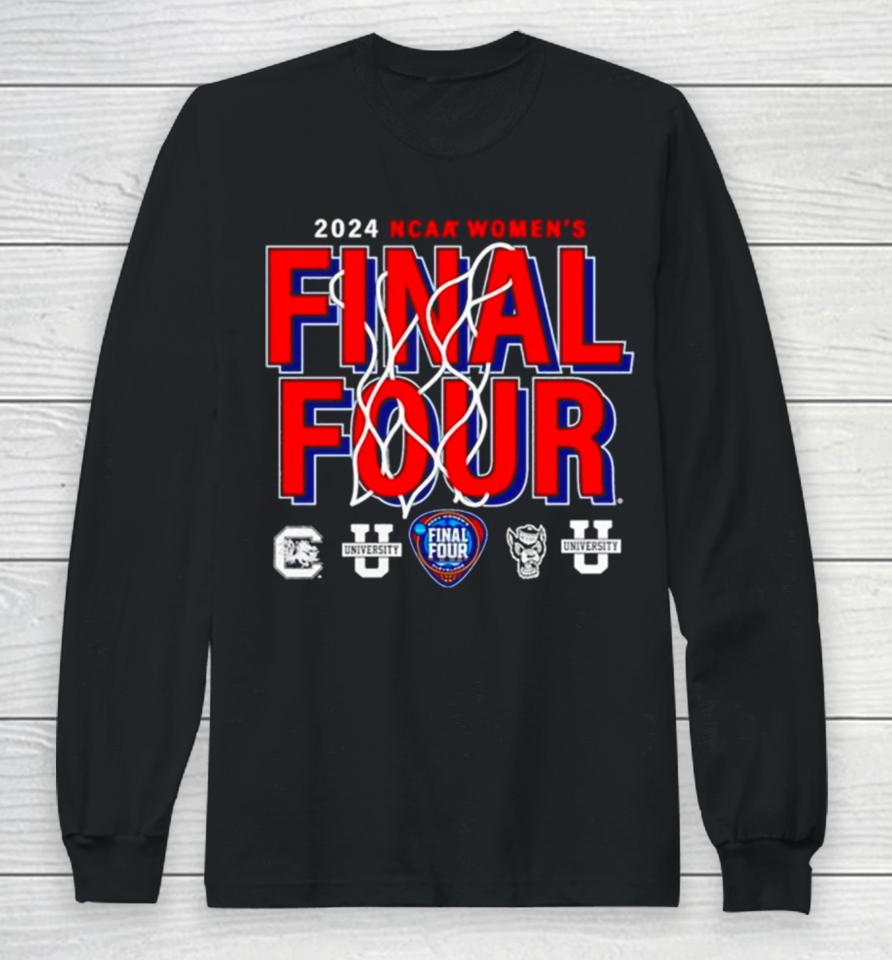 2024 Ncaa Women’s Basketball Tournament March Madness Final Four Dynamic Action Long Sleeve T-Shirt