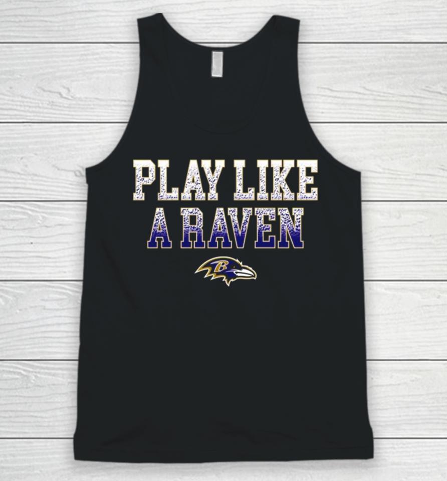 2024 Nfl Baltimore Ravens Play Like A Raven Statement Logo Men’s Unisex Tank Top