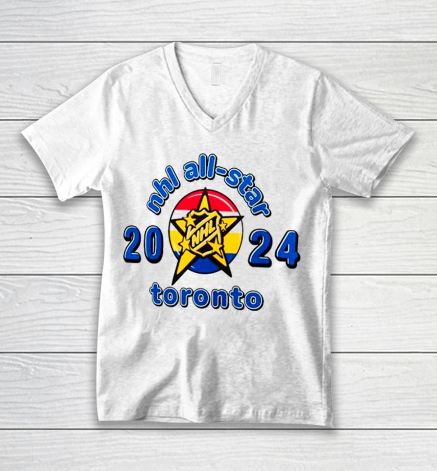 2024 Nhl All Star Game Logo Unisex V-Neck T-Shirt